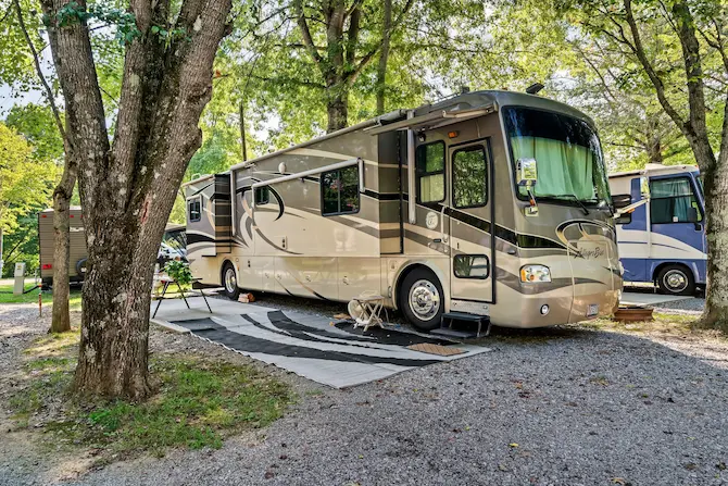 Campsite at Creekside RV Park