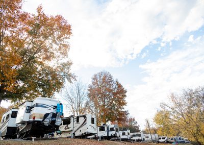 campers at rv campground