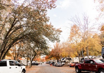 creekside rv park in autumn