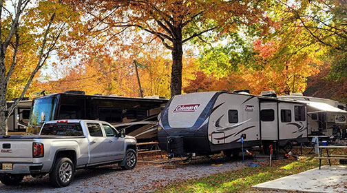 Campsite at Creekside RV Park