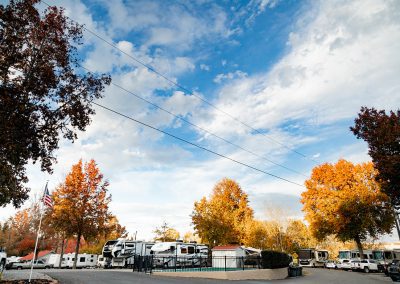 rv campground in the fall